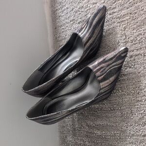 Multi Python Striped Heels